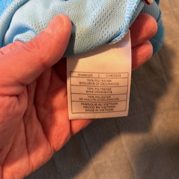 Nike Golf FitDry Short-Sleeve Shirt, Polo, Blue, Quilted Pattern, Size S - Picture 5 of 8